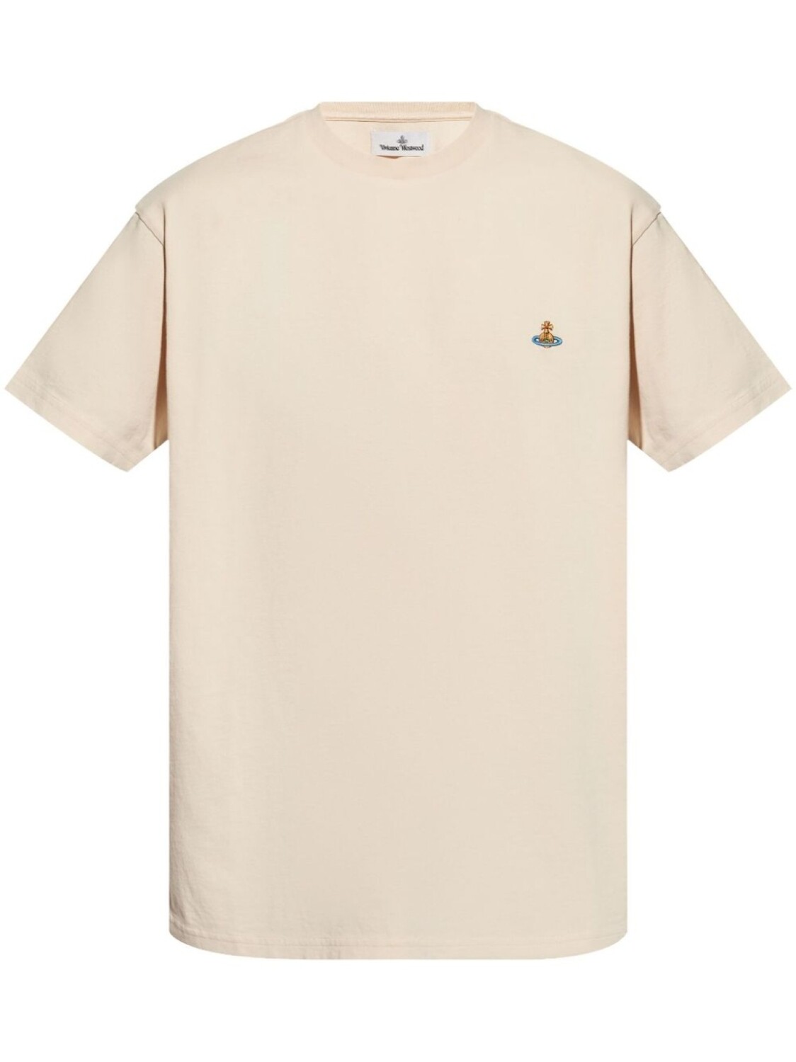 Футболка с вышитым изображением сферы от Vivienne Westwood, нейтральный 
Футболка с вышитым изображением сферы от Vivienne Westwood, нейтральный