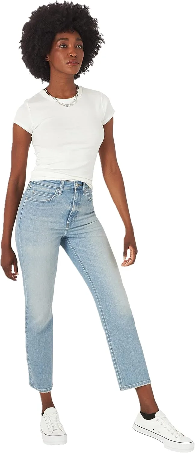 Lee Женские джинсы с высокой посадкой и прямым кроем
Lee Женские джинсы с высокой посадкой и прямым кроем