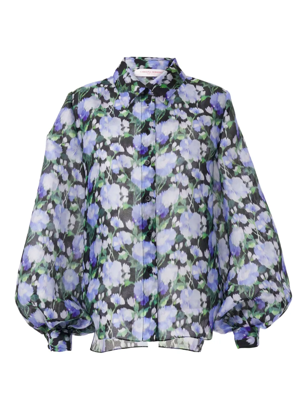 Рубашка с принтом Carolina Herrera, синий 
Рубашка с принтом Carolina Herrera, синий