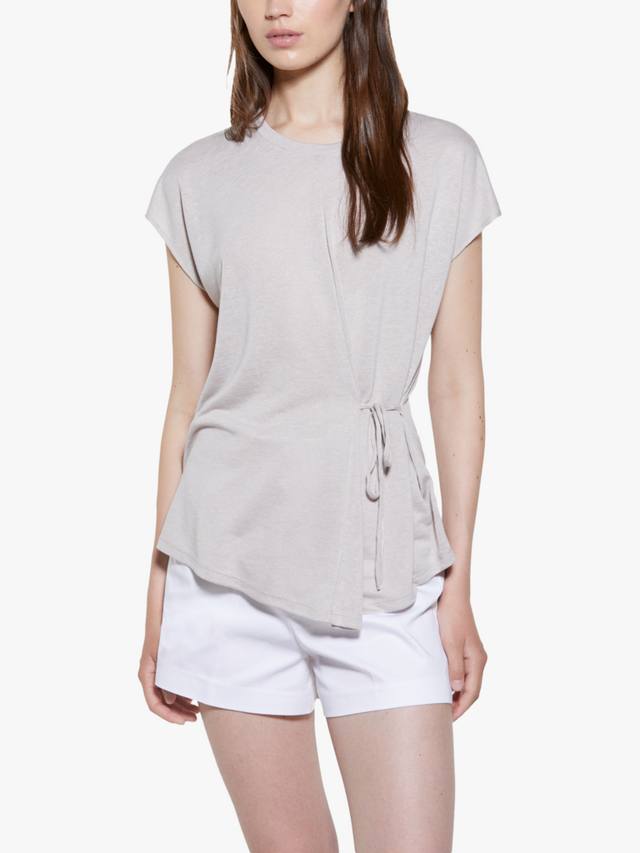 Футболка с коротким рукавом и завязками на талии SISLEY
Футболка с коротким рукавом и завязками на талии SISLEY