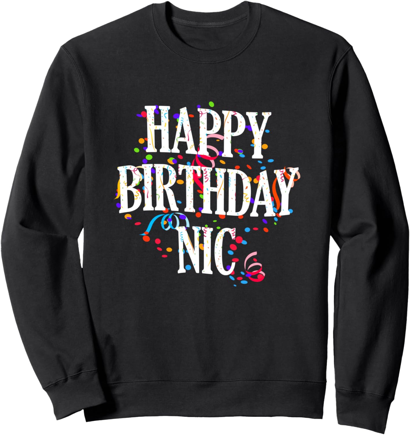 С днем рождения, Ник! Имя: Мальчики. Яркая праздничная толстовка Happy Birthday Nic, черный
С днем рождения, Ник! Имя: Мальчики. Яркая праздничная толстовка Happy Birthday Nic, черный