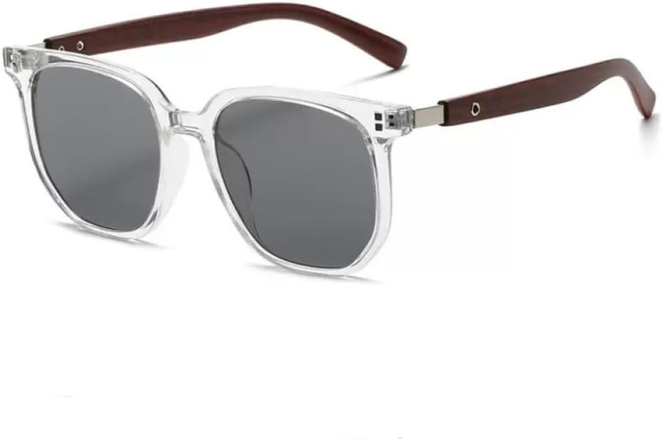 Ретро-солнцезащитные очки для женщин и мужчин, модные солнцезащитные очки в деревянной оправе, классические трендовые очки с защитой от УФ-излучения UV400 HVTVTLA, Transparent Grey
Ретро-солнцезащитные очки для женщин и мужчин, модные солнцезащитные очки в деревянной оправе, классические трендовые очки с защитой от УФ-излучения UV400 HVTVTLA, Transparent Grey