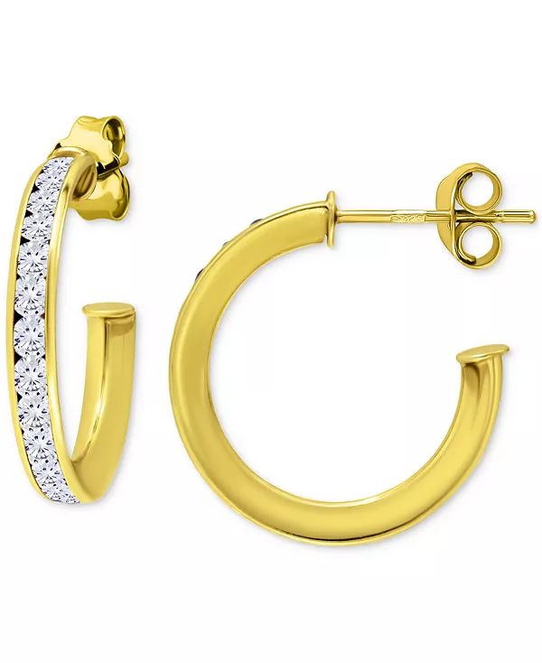 Маленькие серьги-кольца с кубическим цирконием в канальной оправе из стерлингового серебра, 0,79 дюйма, эксклюзивно в Macy's Giani Bernini, gold
Маленькие серьги-кольца с кубическим цирконием в канальной оправе из стерлингового серебра, 0,79 дюйма, эксклюзивно в Macy's Giani Bernini, gold