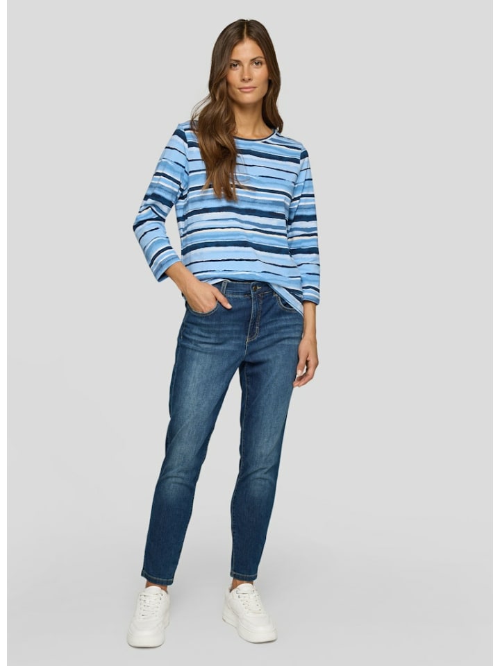 Женская рубашка с круглым вырезом и длинными рукавами светло-голубого цвета Rabe
Женская рубашка с круглым вырезом и длинными рукавами светло-голубого цвета Rabe