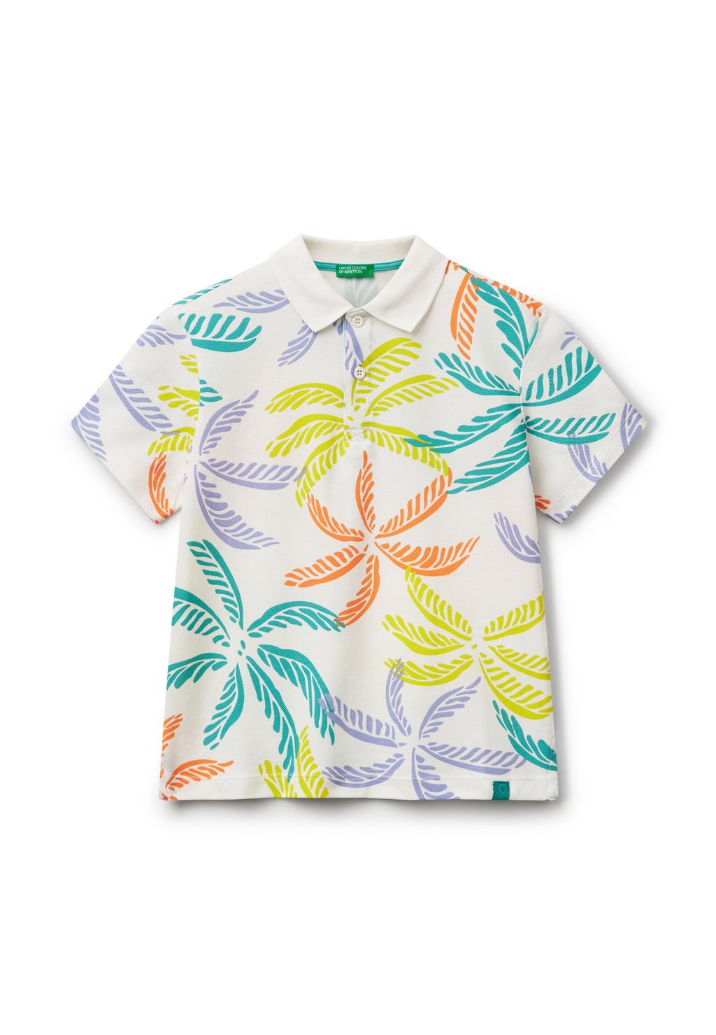 Поло WITH TROPICAL PRINT United Colors of Benetton, мультиколор
Поло WITH TROPICAL PRINT United Colors of Benetton, мультиколор