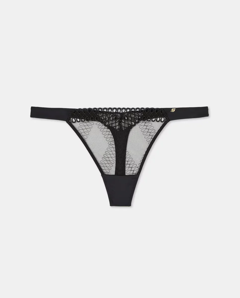 Высокие стринги из синтетического целлюлозного волокна Boss, чёрный
Высокие стринги из синтетического целлюлозного волокна Boss, чёрный