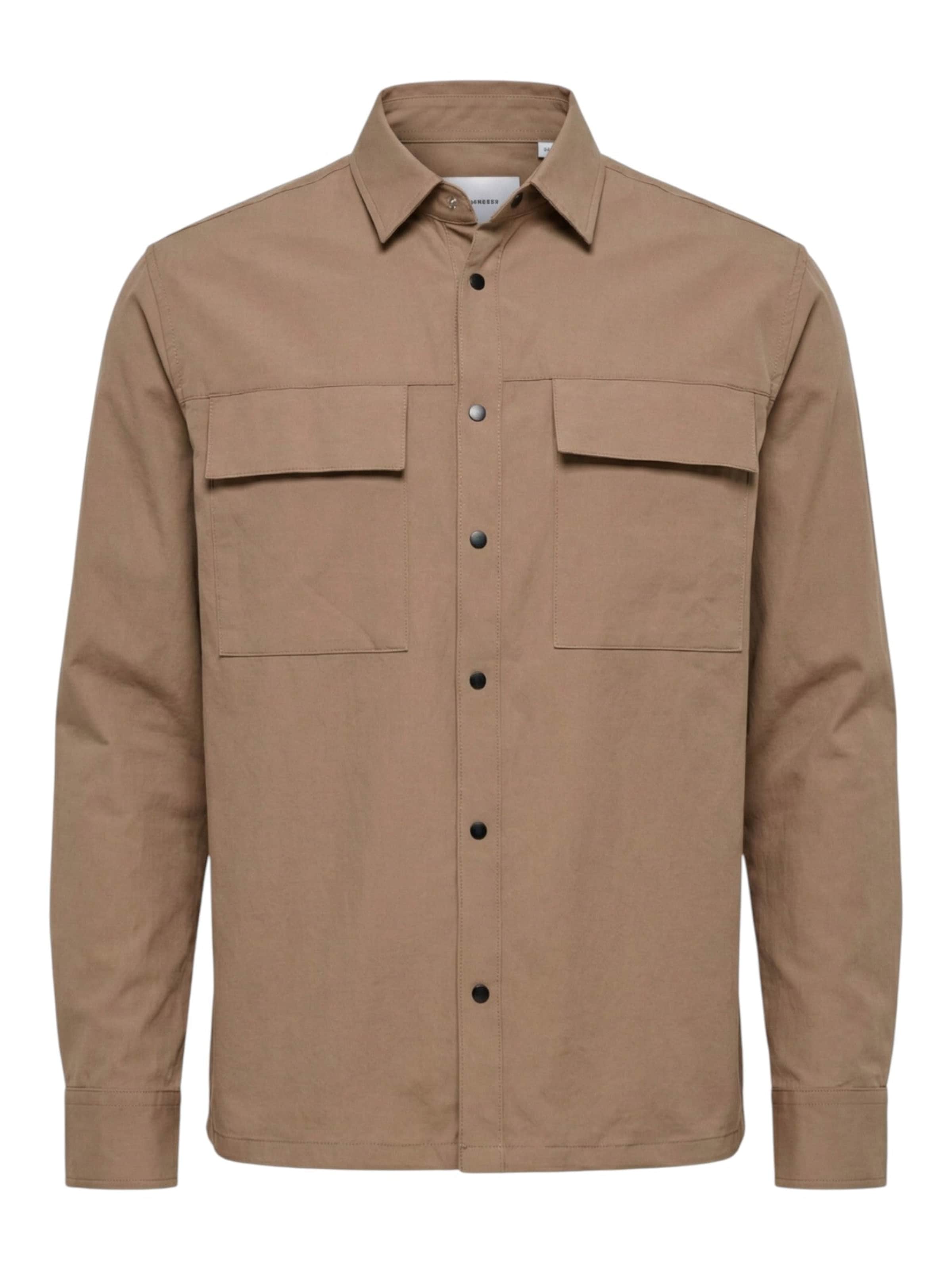 TEESHOPPEN Рубашка на пуговицах 'Silas' Regular fit светло-коричневого цвета
TEESHOPPEN Рубашка на пуговицах 'Silas' Regular fit светло-коричневого цвета