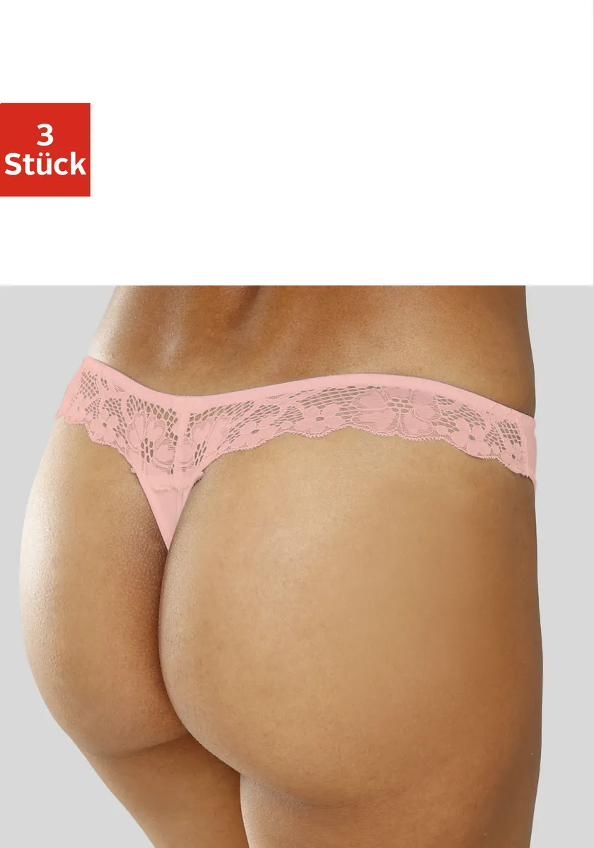 Стринги Petite Fleur (3 шт.), спинка полностью из нежного жаккардового кружева, мятный
Стринги Petite Fleur (3 шт.), спинка полностью из нежного жаккардового кружева, мятный