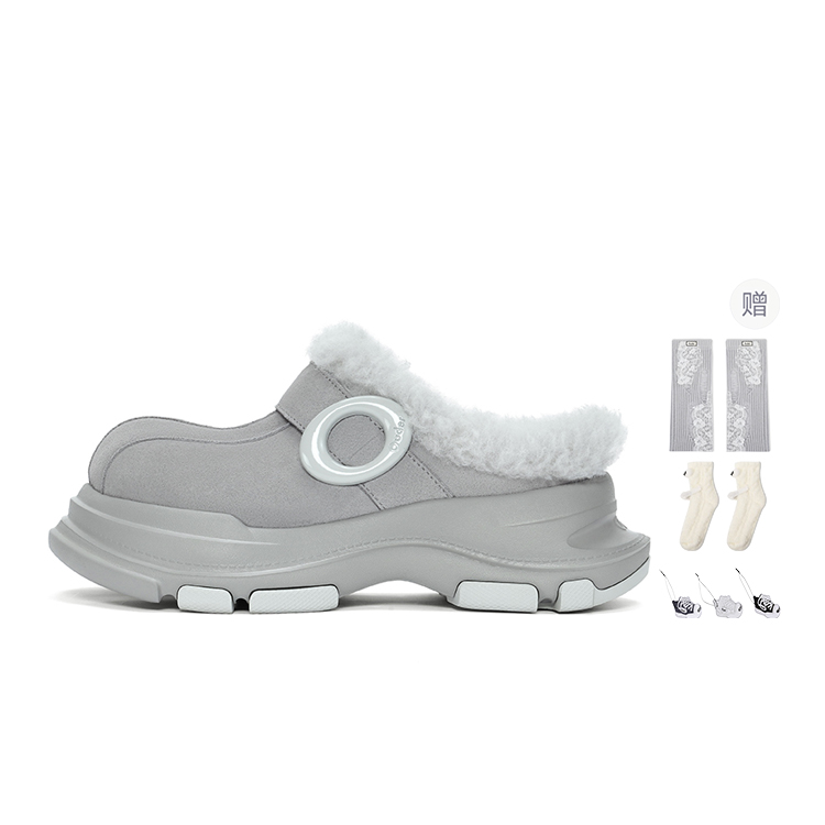 Ouder Снежные зимние ботинки унисекс серые светло-серые с вязаными носками-следками, цвет Light Gray (with Lace Knitted Fabric Slouch Socks)
Ouder Снежные зимние ботинки унисекс серые светло-серые с вязаными носками-следками, цвет Light Gray (with Lace Knitted Fabric Slouch Socks)