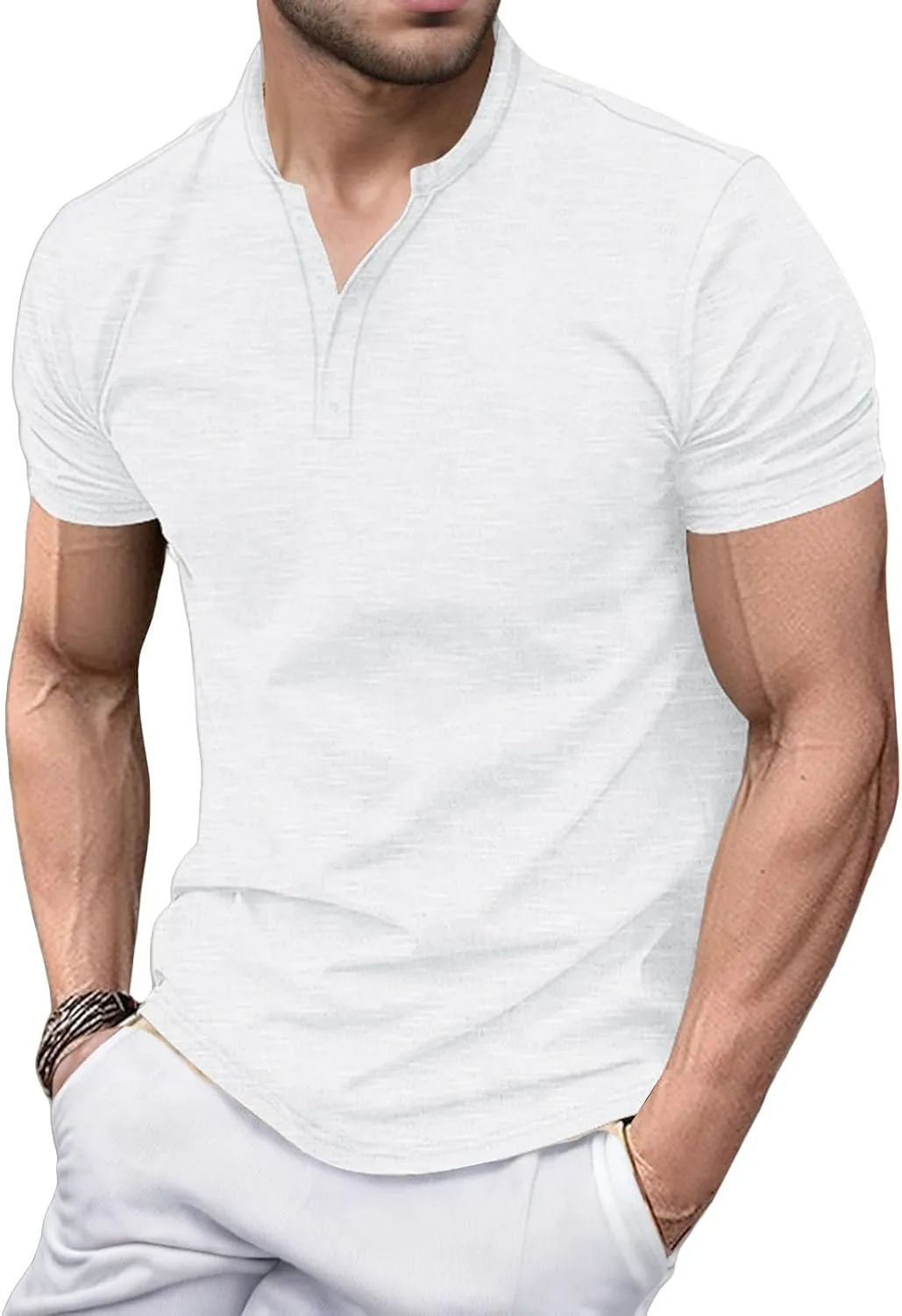 Мужская поло с коротким рукавом Henley, Vintage, Slim Fit, Quick Dry Thatrich
Мужская поло с коротким рукавом Henley, Vintage, Slim Fit, Quick Dry Thatrich