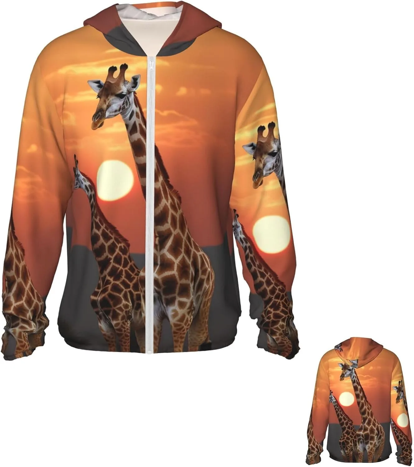 Толстовка с капюшоном Giraffe at sunset для защиты от солнца UPF 50+ с длинными рукавами и карманами PPTHSNVB
Толстовка с капюшоном Giraffe at sunset для защиты от солнца UPF 50+ с длинными рукавами и карманами PPTHSNVB