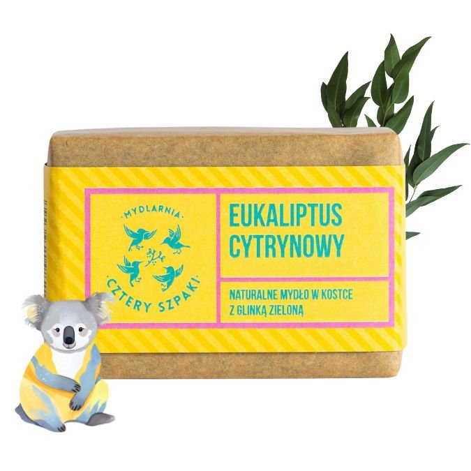 Mydlarnia Cztery Szpaki, Натуральное мыло - Лимонный Эвкалипт, 110 г
Mydlarnia Cztery Szpaki, Натуральное мыло - Лимонный Эвкалипт, 110 г