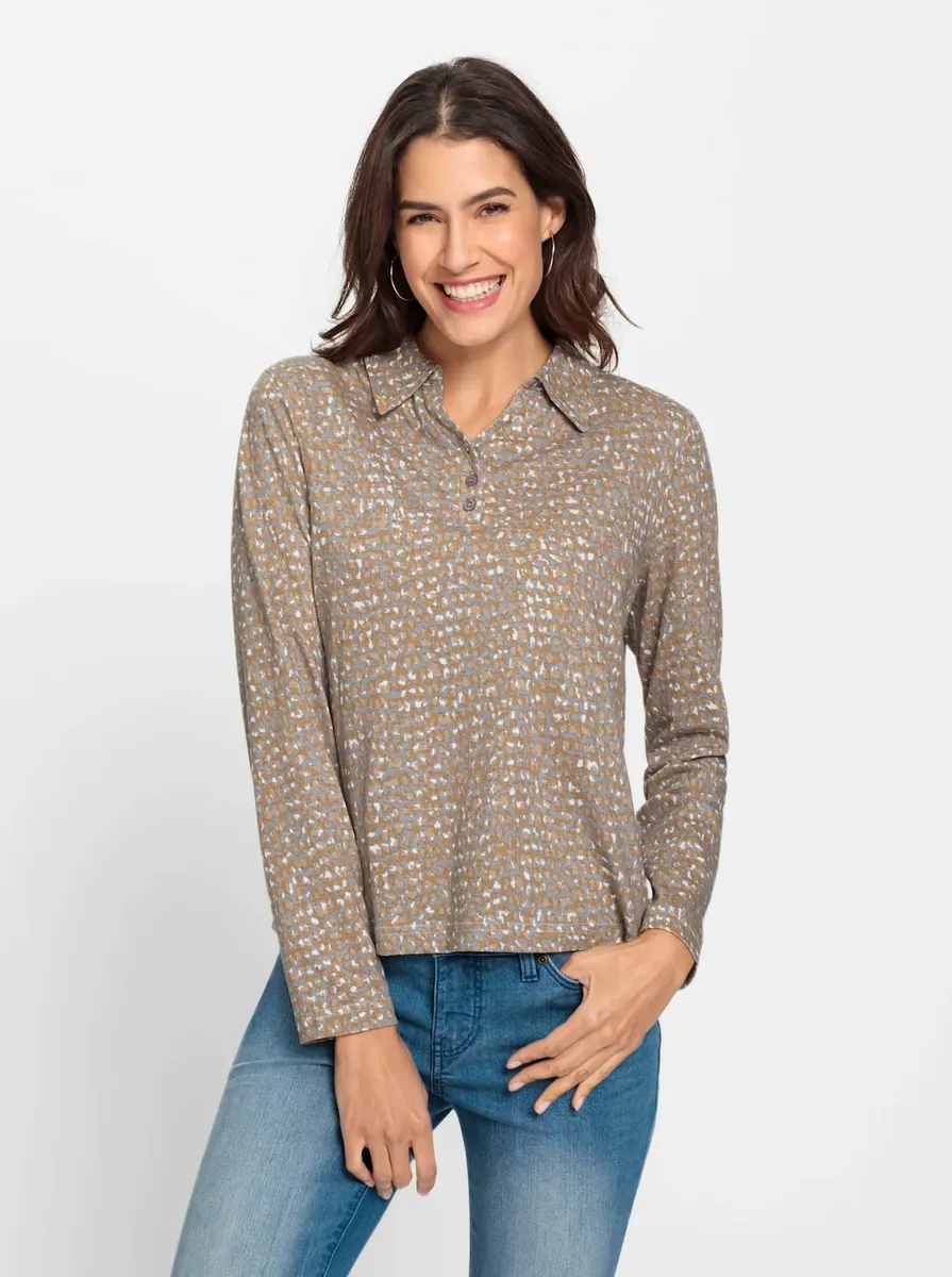 Рубашка-поло Inspirations "Рубашка" Inspirationen, цвет Camel-Steingrau-Bedruckt
Рубашка-поло Inspirations "Рубашка" Inspirationen, цвет Camel-Steingrau-Bedruckt