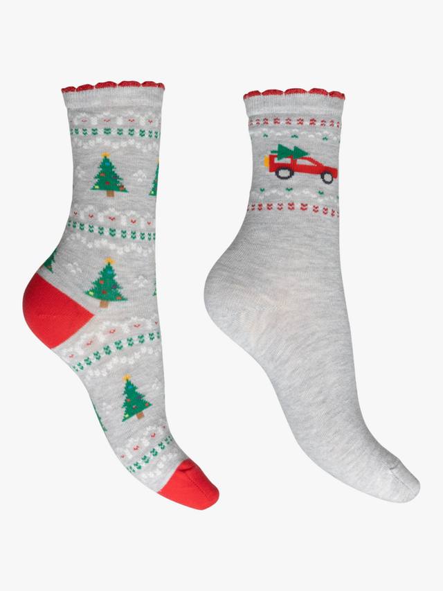 Новогодние носки для авто из хлопковой смеси Charnos, Pack of 2, Grey/Multi
Новогодние носки для авто из хлопковой смеси Charnos, Pack of 2, Grey/Multi
