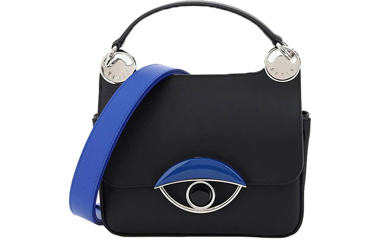 Кожаная сумка через плечо маленькая женская синяя и черная KENZO
Кожаная сумка через плечо маленькая женская синяя и черная KENZO