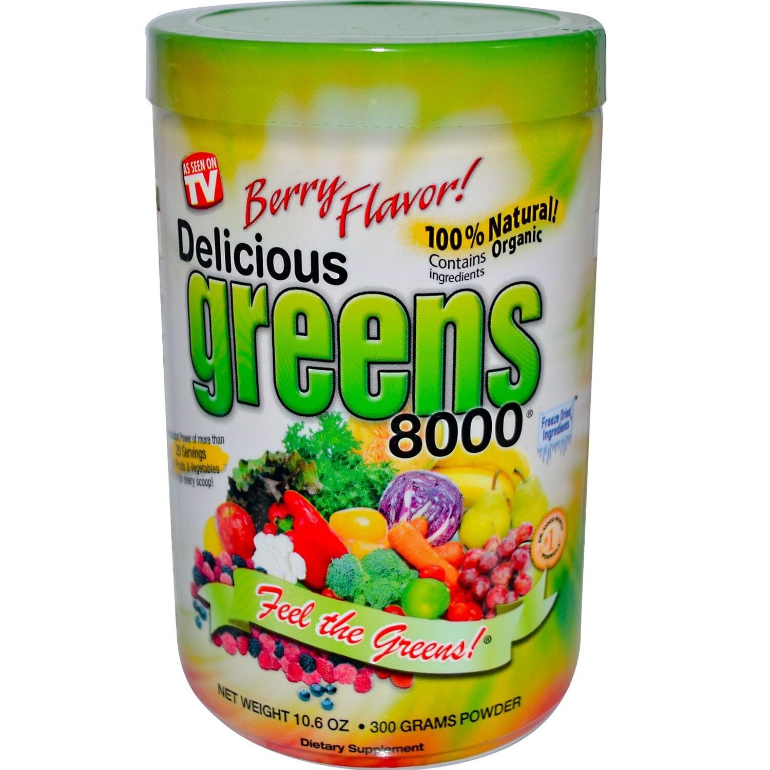 Greens World Вкусная зелень 8000 ягодный вкус 10,6 унций (300 г)
Greens World Вкусная зелень 8000 ягодный вкус 10,6 унций (300 г)