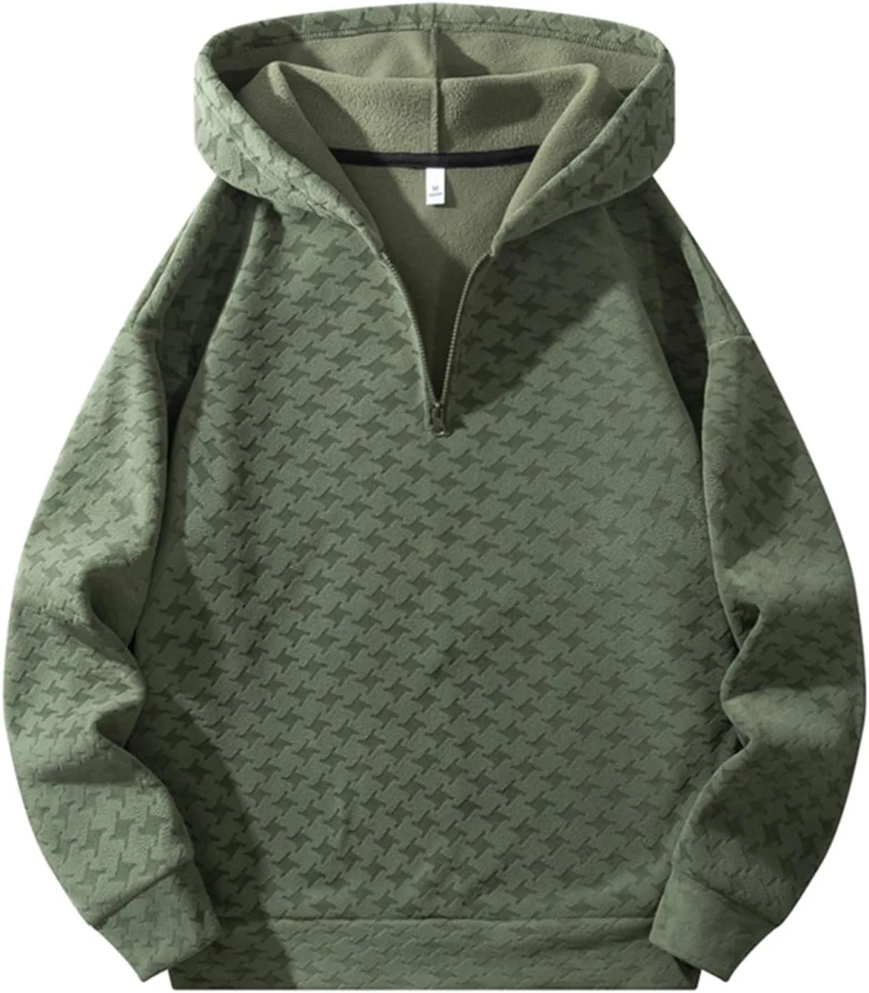 Мужская толстовка с четвертью молнией на флисе, свободного кроя hayudier
Мужская толстовка с четвертью молнией на флисе, свободного кроя hayudier