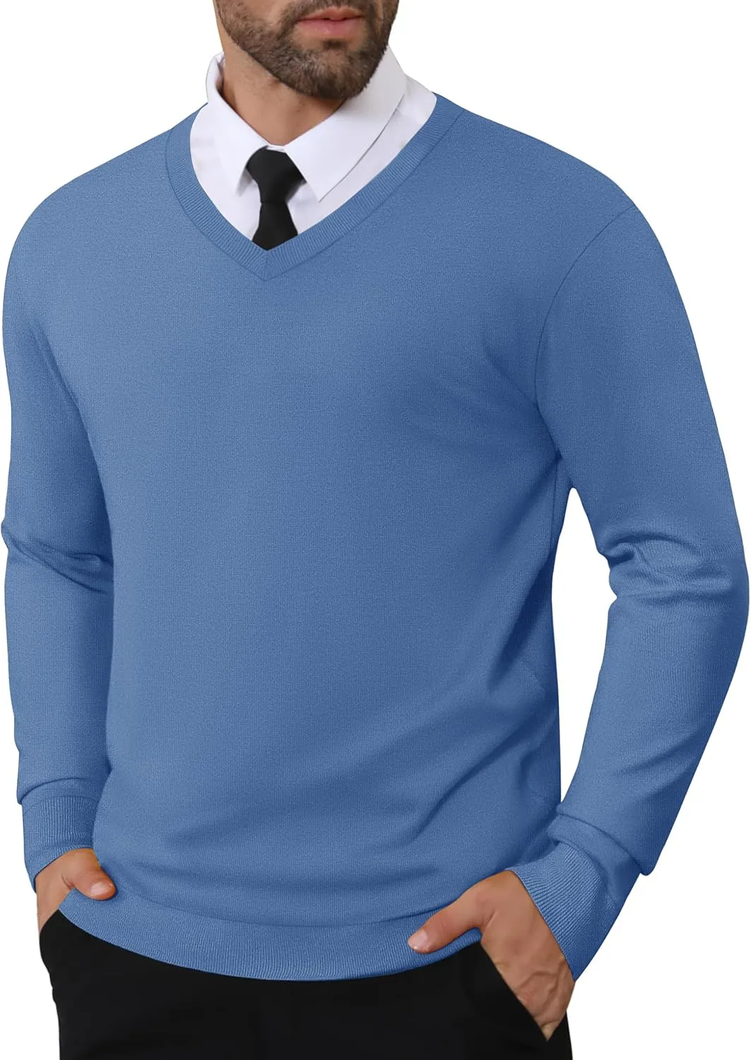 CRYSULLY мужской свитер V-образным вырезом, вязаный, легкий
CRYSULLY мужской свитер V-образным вырезом, вязаный, легкий