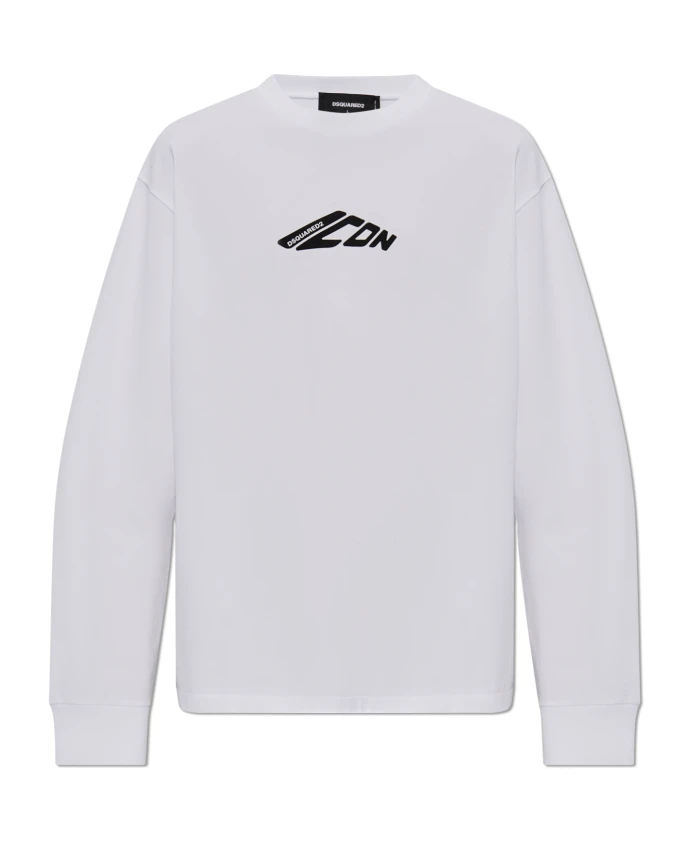 Футболка с длинным рукавом Dsquared2, белый 
Футболка с длинным рукавом Dsquared2, белый