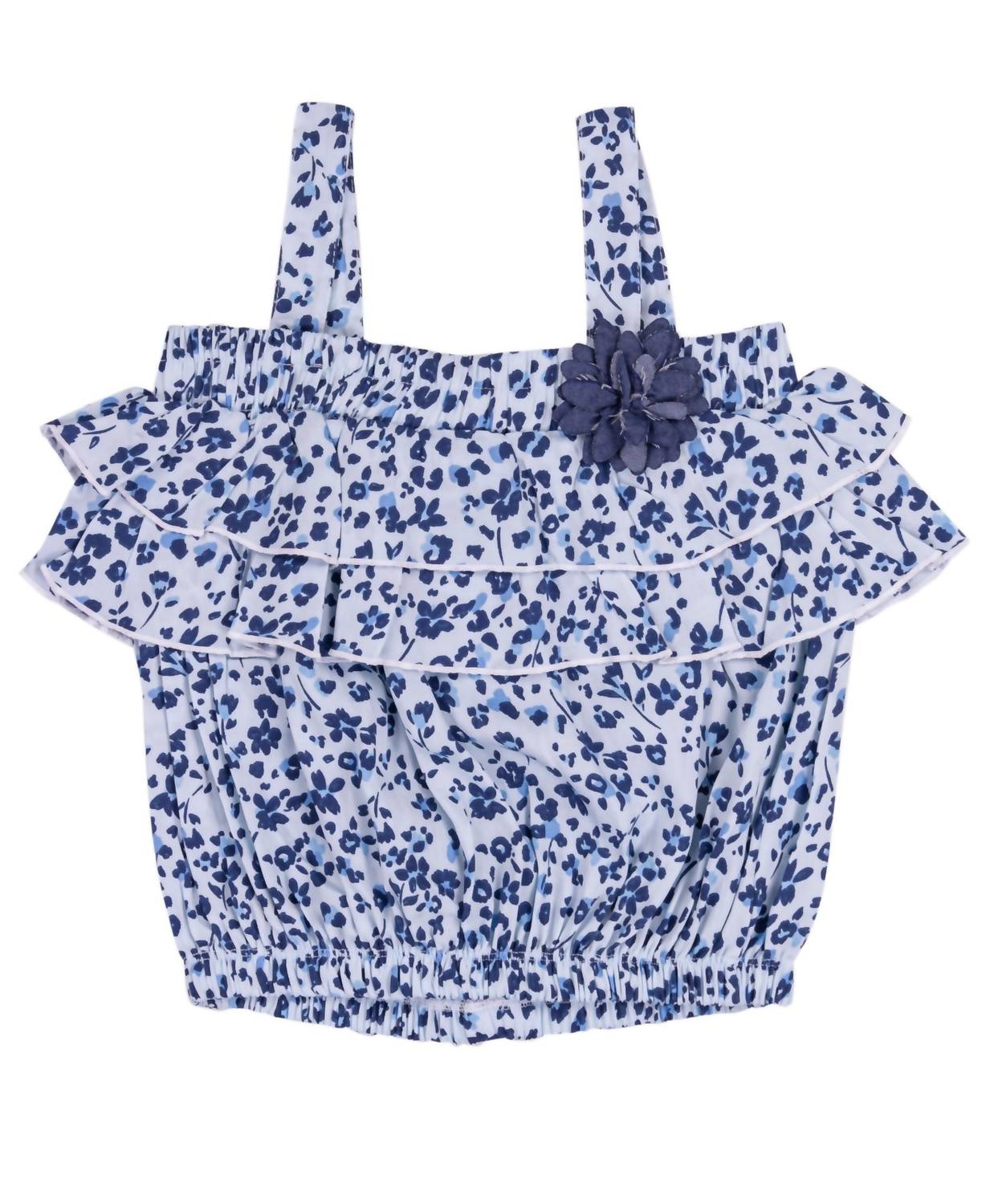 Атласный топ без рукавов с цветочным принтом и оборками для девочек нежно-голубого цвета Emc, голубой
Атласный топ без рукавов с цветочным принтом и оборками для девочек нежно-голубого цвета Emc, голубой