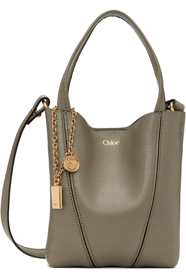 Chloé Маленькая зеленая сумка-шоппер "Chloé"
Chloé Маленькая зеленая сумка-шоппер "Chloé"