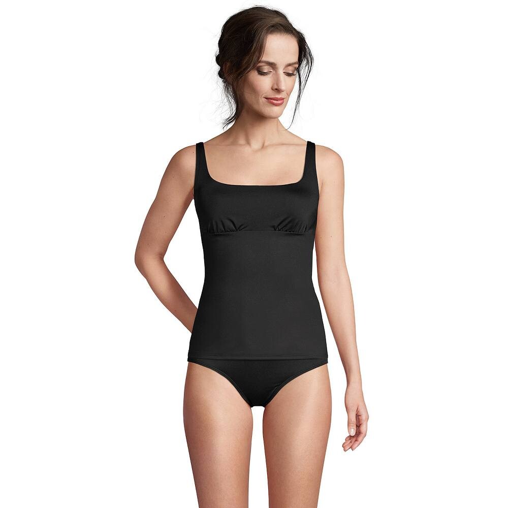 Женский купальник-танкини на косточках с защитой UPF 50, минимизирующий бюст, топ-топ Lands' End, черный
Женский купальник-танкини на косточках с защитой UPF 50, минимизирующий бюст, топ-топ Lands' End, черный