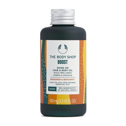 Масло для усиления блеска волос и тела «Мандарин и бергамот» со 100% натуральными эфирными маслами, 100 мл, The Body Shop
Масло для усиления блеска волос и тела «Мандарин и бергамот» со 100% натуральными эфирными маслами, 100 мл, The Body Shop