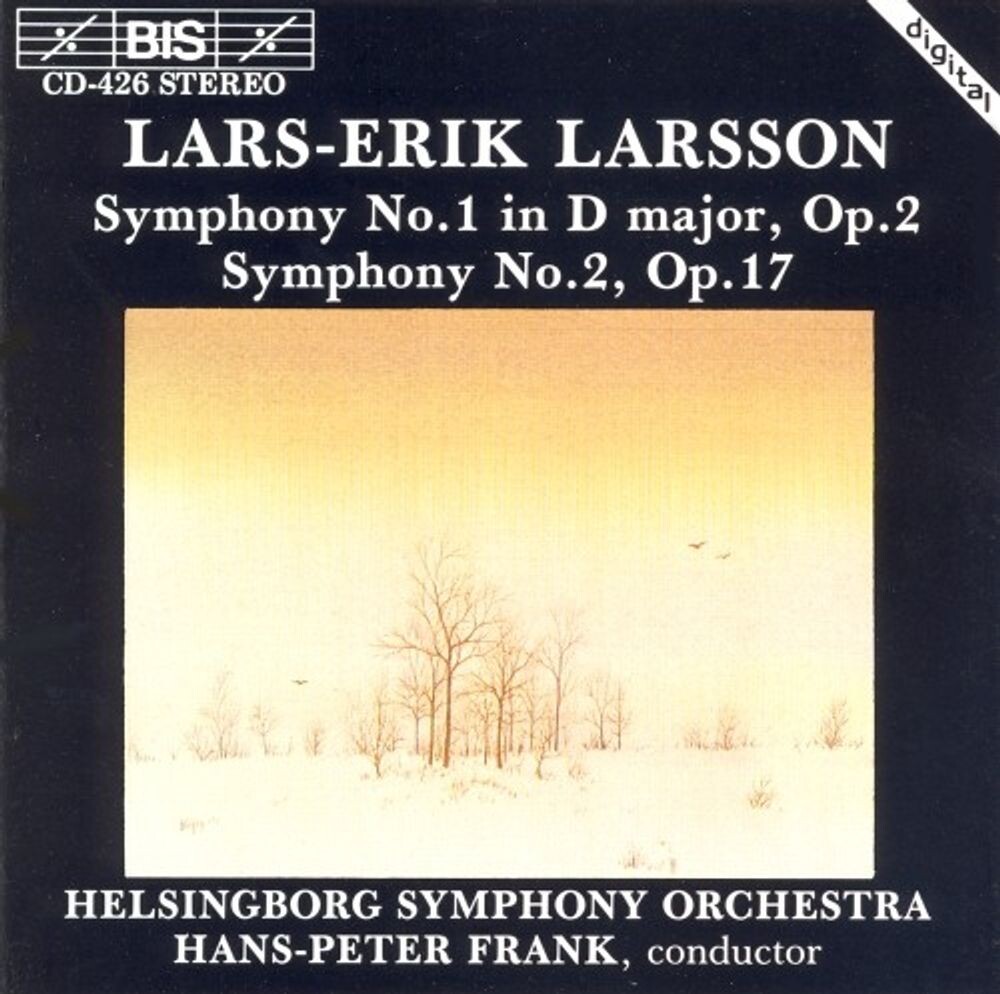 Диск CD Larsson: Symphony No. 1 / Symphony No. 2 - Lars-Erik Larsson, Helsingborg Symphony Orchestra, Hans-Peter Frank
Диск CD Larsson: Symphony No. 1 / Symphony No. 2 - Lars-Erik Larsson, Helsingborg Symphony Orchestra, Hans-Peter Frank