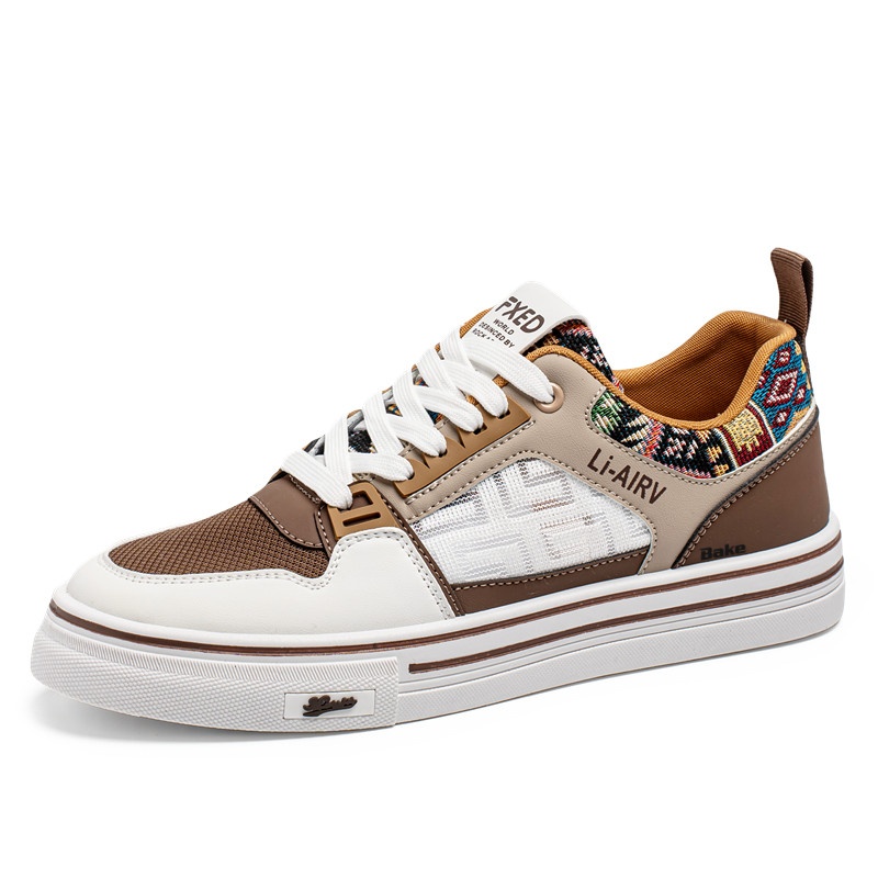 Дышащие и износостойкие низкие мужские кроссовки для скейтбординга BAKE, White Khaki
Дышащие и износостойкие низкие мужские кроссовки для скейтбординга BAKE, White Khaki