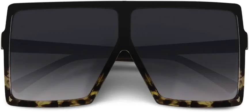 Ультралегкие квадратные солнцезащитные очки большого размера в классическом модном стиле, 100% защита от УФ-излучения, для женщин и мужчин CHAUOO, Black Leopard
Ультралегкие квадратные солнцезащитные очки большого размера в классическом модном стиле, 100% защита от УФ-излучения, для женщин и мужчин CHAUOO, Black Leopard