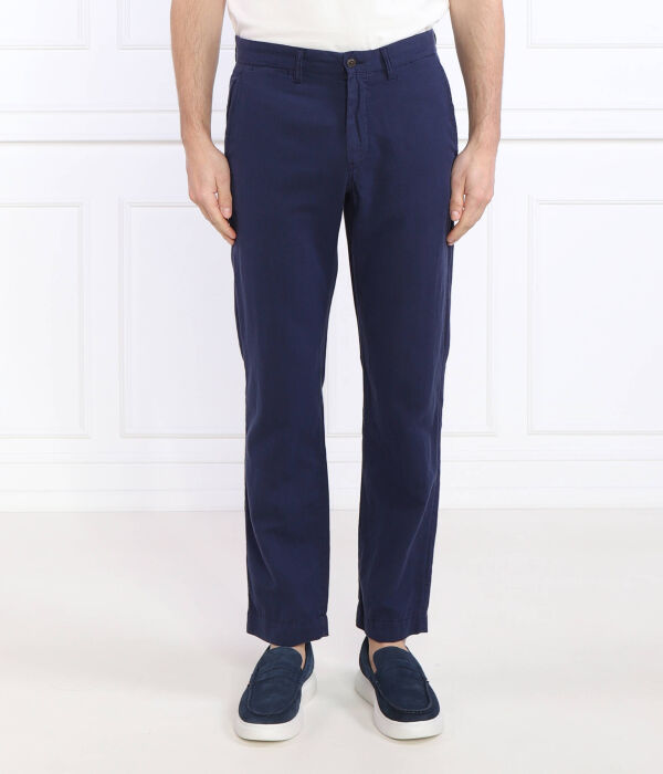 Льняные брюки Straight fit Polo Ralph Lauren, синий 
Льняные брюки Straight fit Polo Ralph Lauren, синий