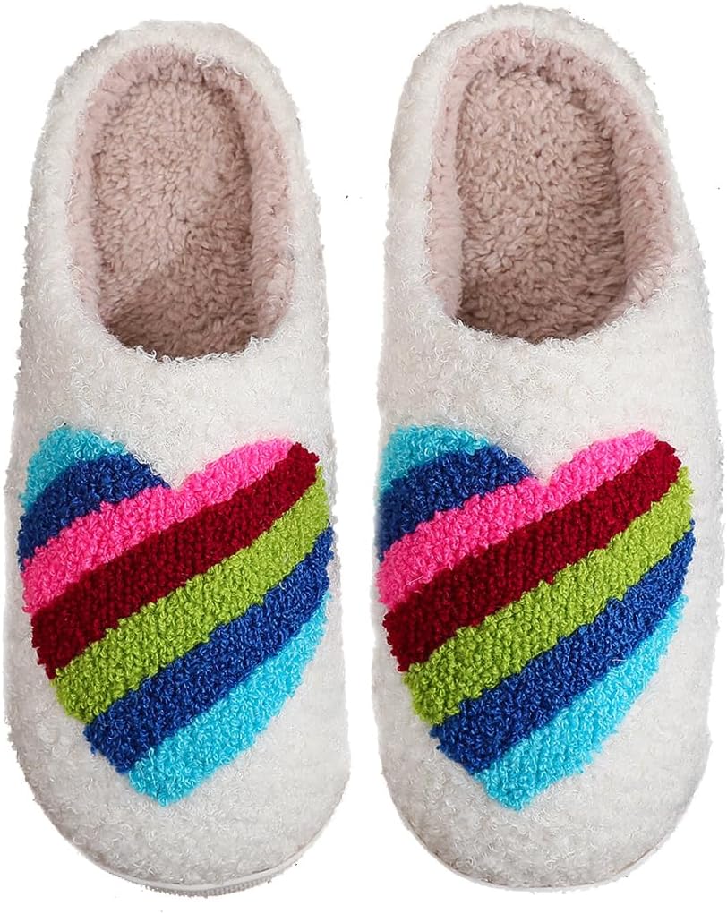 Тапочки WIRETRAN для женщин и мужчин с мягкой подошвой с эффектом памяти, пушистые зимние теплые домашние тапочки, Rainbow
Тапочки WIRETRAN для женщин и мужчин с мягкой подошвой с эффектом памяти, пушистые зимние теплые домашние тапочки, Rainbow