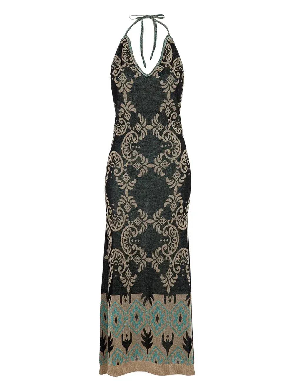 Платье с вырезом халтер и абстрактным узором Akep, черный
Платье с вырезом халтер и абстрактным узором Akep, черный