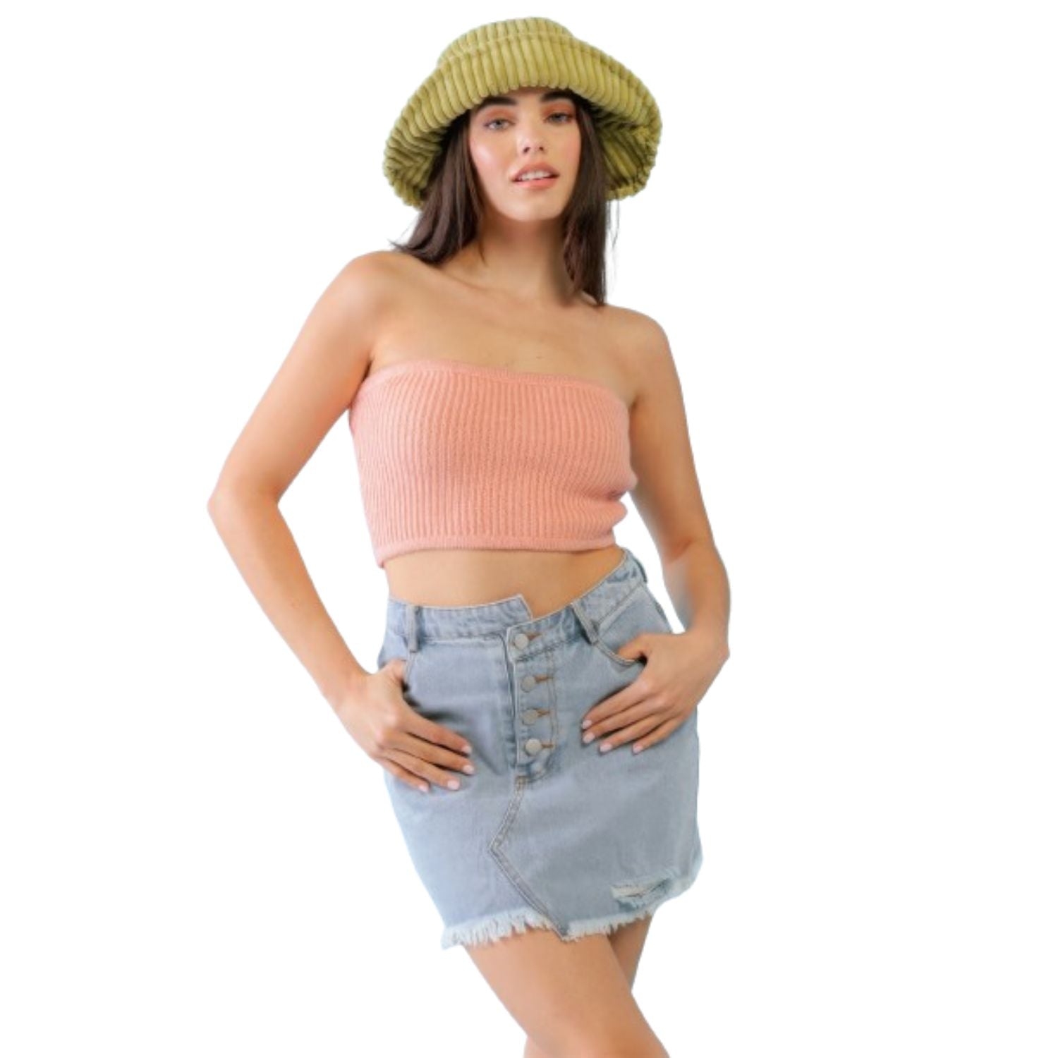 Трикотажный топ без бретелек цвета пыльного персика FASHNZFAB, цвет dusty peach
Трикотажный топ без бретелек цвета пыльного персика FASHNZFAB, цвет dusty peach