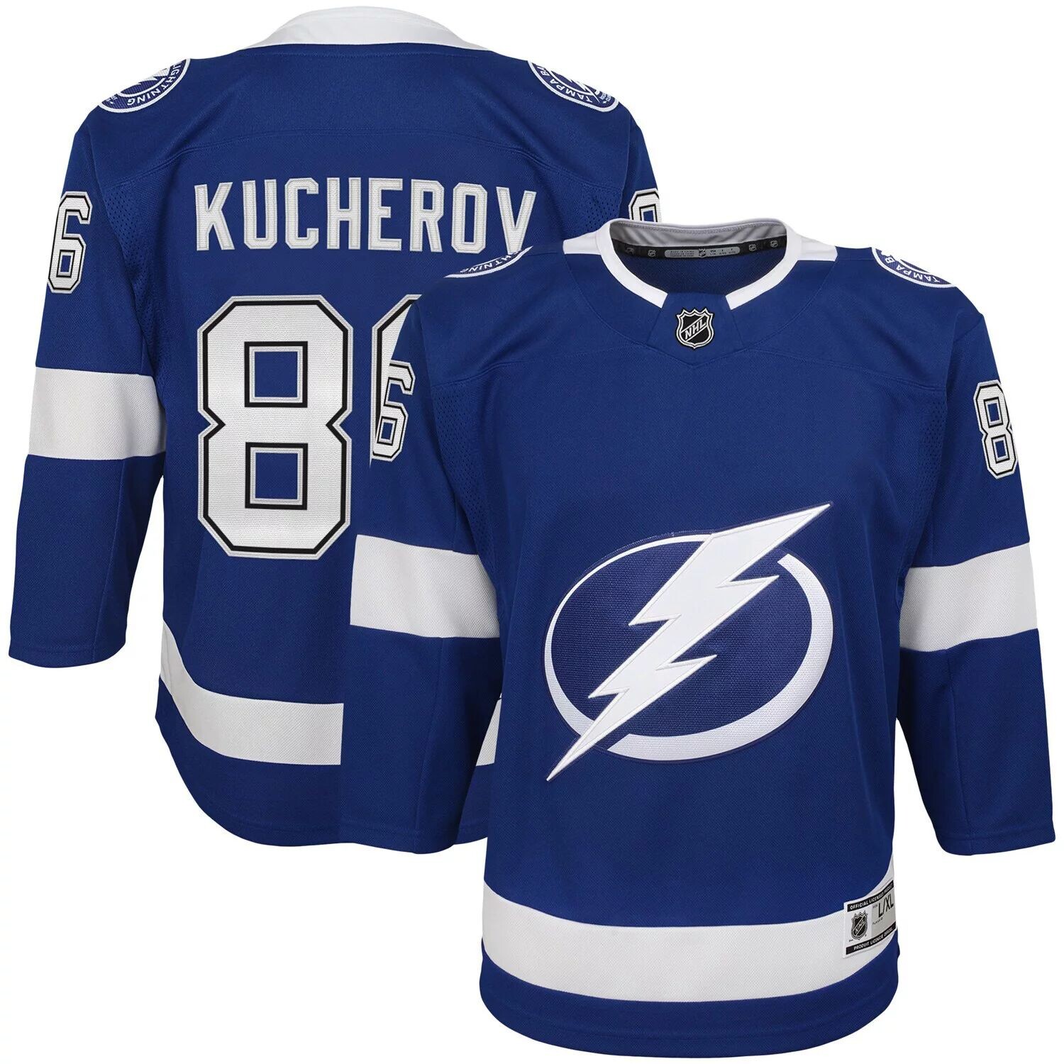 Молодёжная футболка Никиты Кучерова Blue Tampa Bay Lightning Home Premier Player Джерси Outerstuff
Молодёжная футболка Никиты Кучерова Blue Tampa Bay Lightning Home Premier Player Джерси Outerstuff