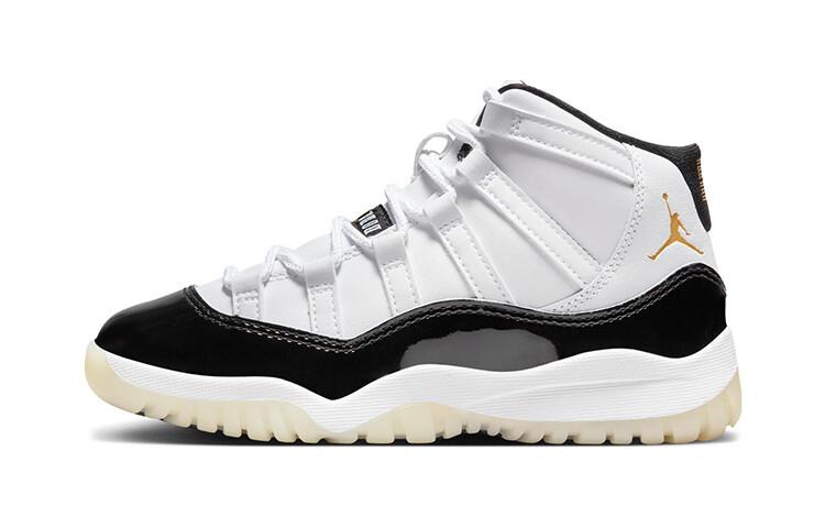 Jordan Air Jordan 11 Детские баскетбольные кроссовки PS, White/Black/Metallic Gold
Jordan Air Jordan 11 Детские баскетбольные кроссовки PS, White/Black/Metallic Gold