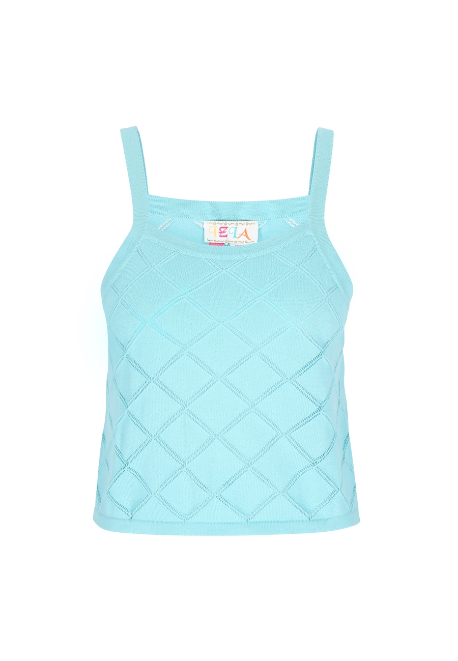 Вязаный топ IZIA, бирюзовый
Вязаный топ IZIA, бирюзовый