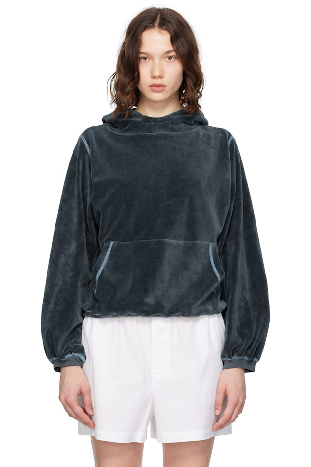 Подушка-худи Baserange, синий 
Подушка-худи Baserange, синий