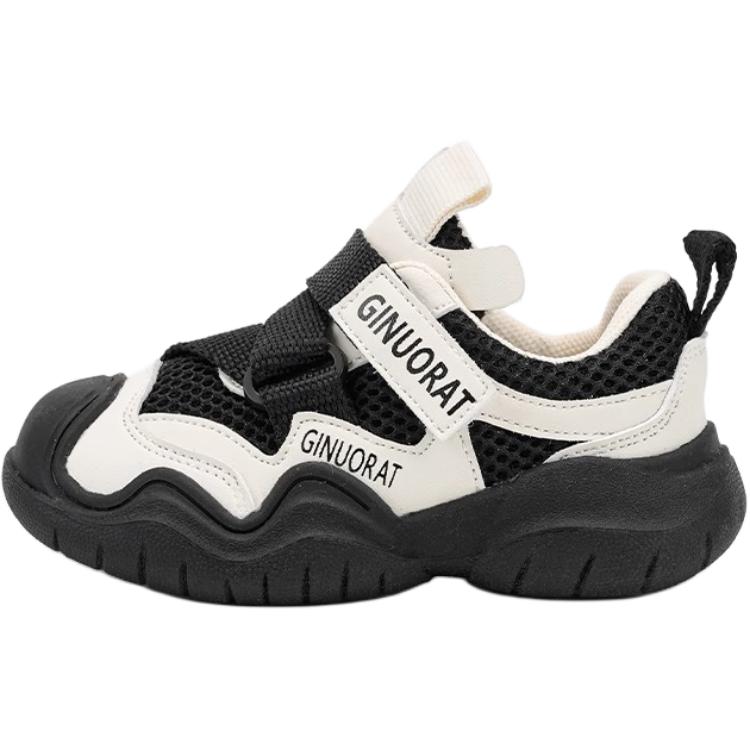 Нескользящие, противоударные и дышащие низкие туфли для малышей. QINUOSHU, черный
Нескользящие, противоударные и дышащие низкие туфли для малышей. QINUOSHU, черный