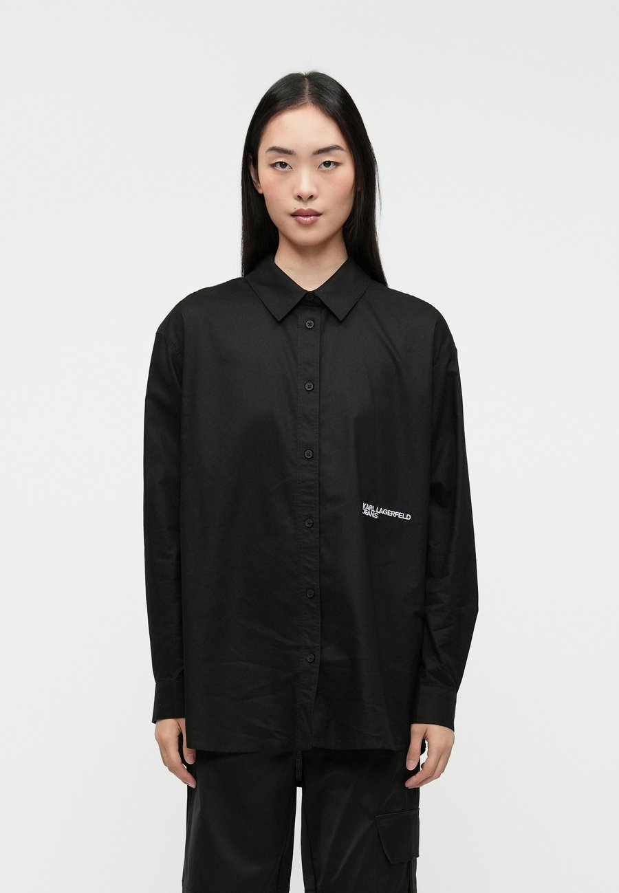 Блуза Karl Lagerfeld Jeans Button-down blouse, Black
Блуза Karl Lagerfeld Jeans Button-down blouse, Black