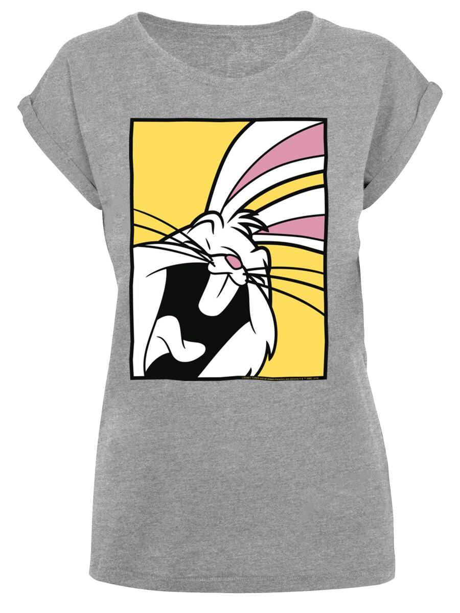 Рубашка F4NT4STIC Looney Tunes Bugs Bunny Laughing, серый 
Рубашка F4NT4STIC Looney Tunes Bugs Bunny Laughing, серый