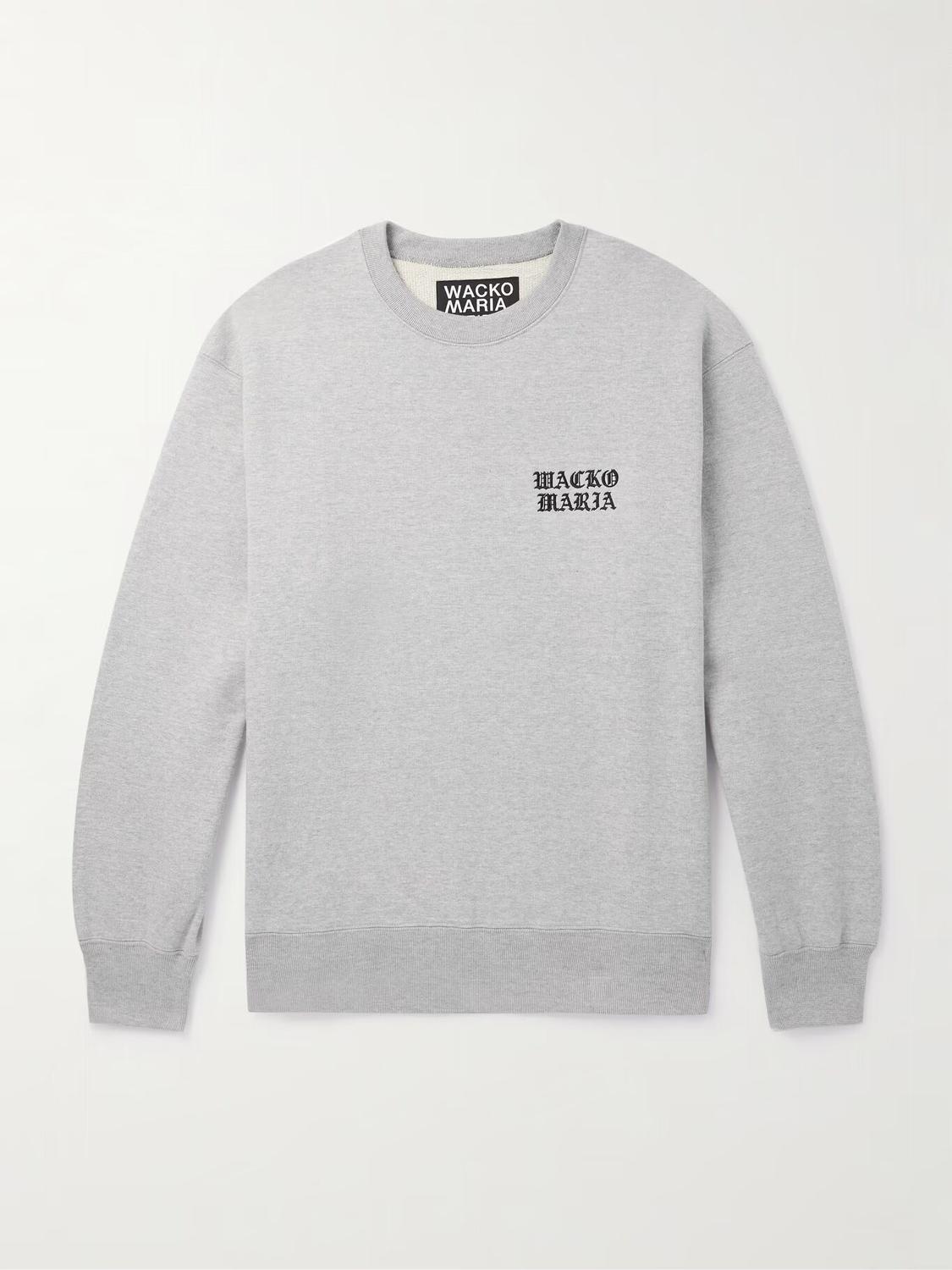 Свитшот из хлопкового джерси с вышитым логотипом WACKO MARIA, серый
Свитшот из хлопкового джерси с вышитым логотипом WACKO MARIA, серый