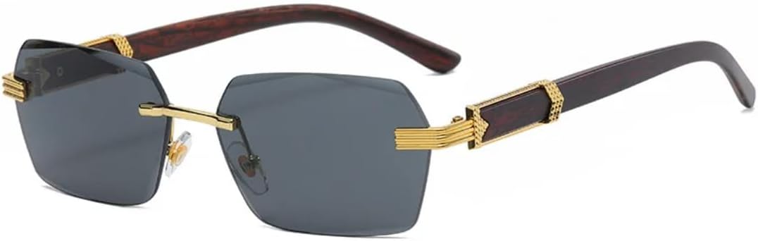 Солнцезащитные очки для мужчин и женщин - защита UV400 - без оправы, металлические петли, градиентные линзы, для занятий спортом на открытом воздухе и вождения DSVIGF, Gold-black
Солнцезащитные очки для мужчин и женщин - защита UV400 - без оправы, металлические петли, градиентные линзы, для занятий спортом на открытом воздухе и вождения DSVIGF, Gold-black