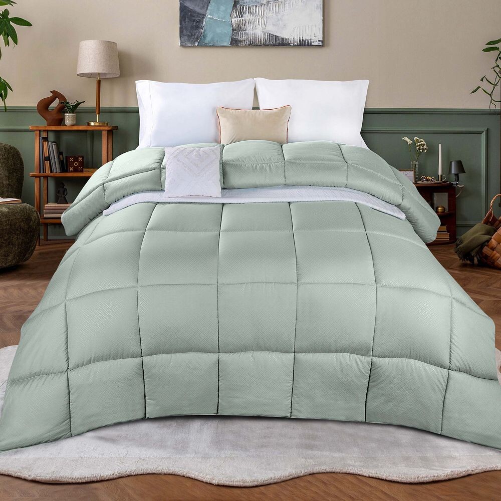 Альтернативное одеяло из плюша с пухом из микрофибры SUPERIOR Monochrome Basketweave, цвет Jade
Альтернативное одеяло из плюша с пухом из микрофибры SUPERIOR Monochrome Basketweave, цвет Jade