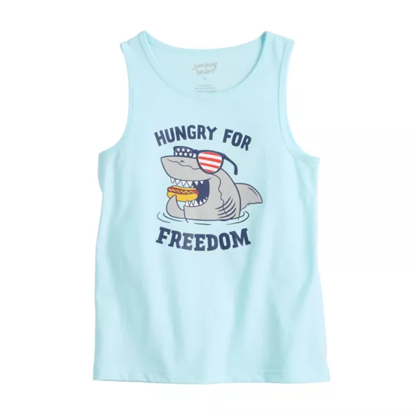 Базовая майка с принтом для мальчиков 4–12 лет Jumping Beans, цвет blue hungry shark
Базовая майка с принтом для мальчиков 4–12 лет Jumping Beans, цвет blue hungry shark