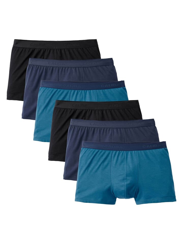 Боксеры Calida short 6er Pack, цвет schwarz/blau
Боксеры Calida short 6er Pack, цвет schwarz/blau