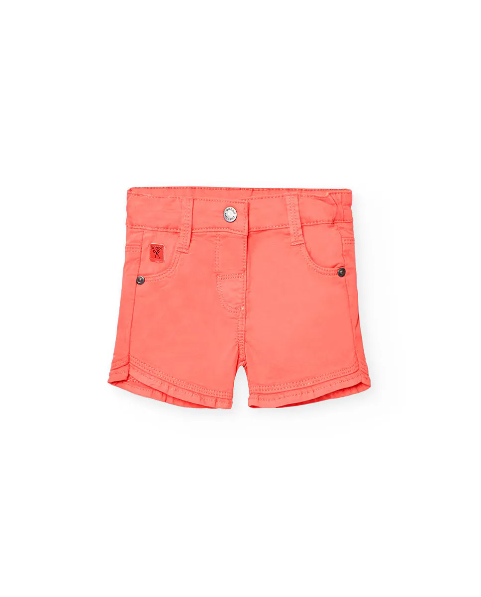 Однотонные хлопковые шорты для девочек Boboli, коралловый
Однотонные хлопковые шорты для девочек Boboli, коралловый