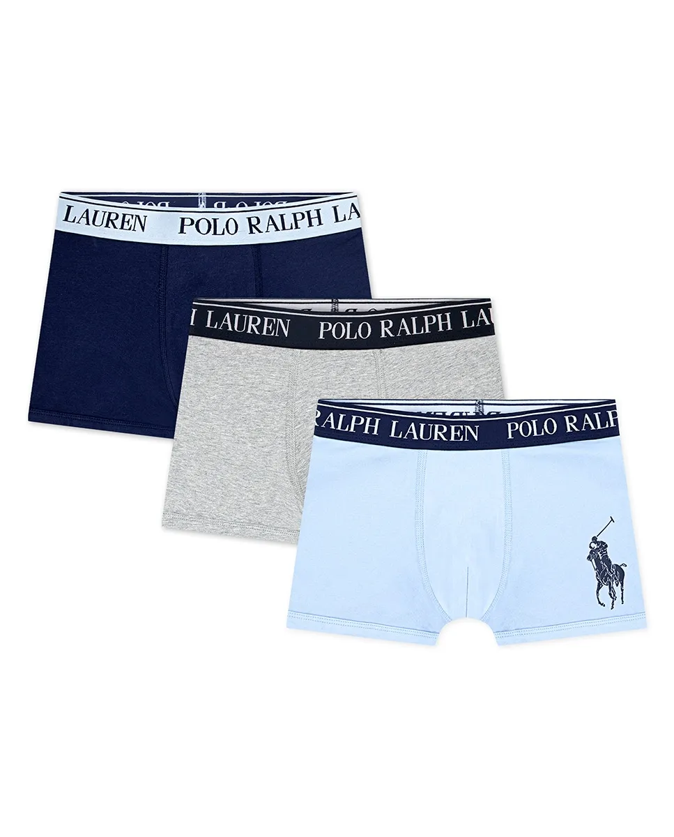 Набор из 3 хлопковых боксеров для мальчика Polo Ralph Lauren, синий
Набор из 3 хлопковых боксеров для мальчика Polo Ralph Lauren, синий