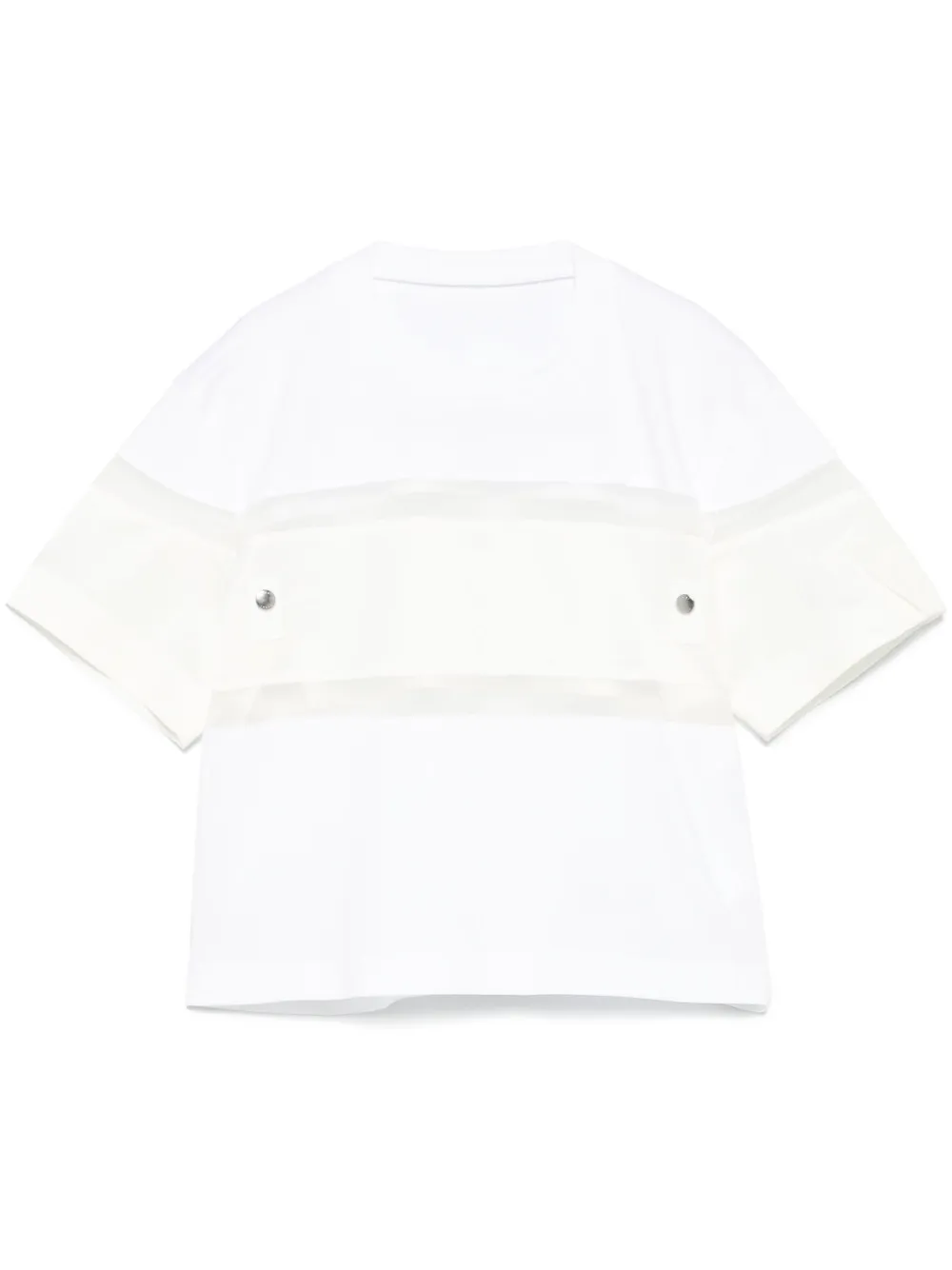 Футболка с контрастной вставкой SACAI, белый
Футболка с контрастной вставкой SACAI, белый