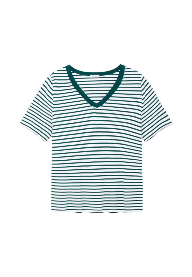 Полосатая рубашка с V-образным вырезом и ребристой структурой Sheego, цвет petrol gestreift
Полосатая рубашка с V-образным вырезом и ребристой структурой Sheego, цвет petrol gestreift